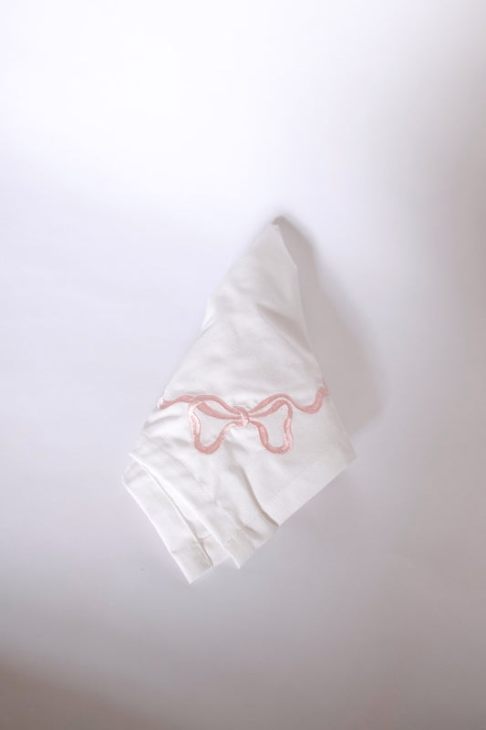 Bow Napkin - Soft Pink