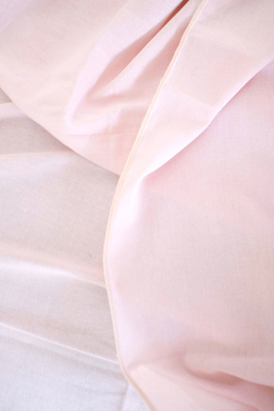 Line Tablecloth - Soft Pink/Cream Piping