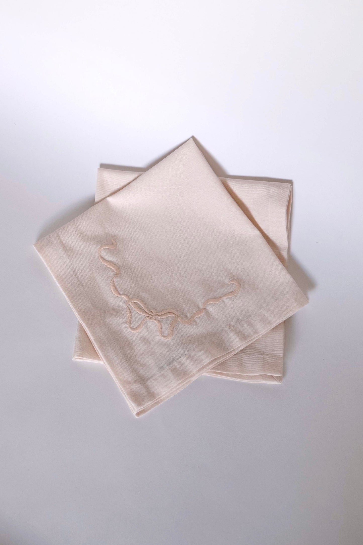 Bow Napkin - Soft Pink