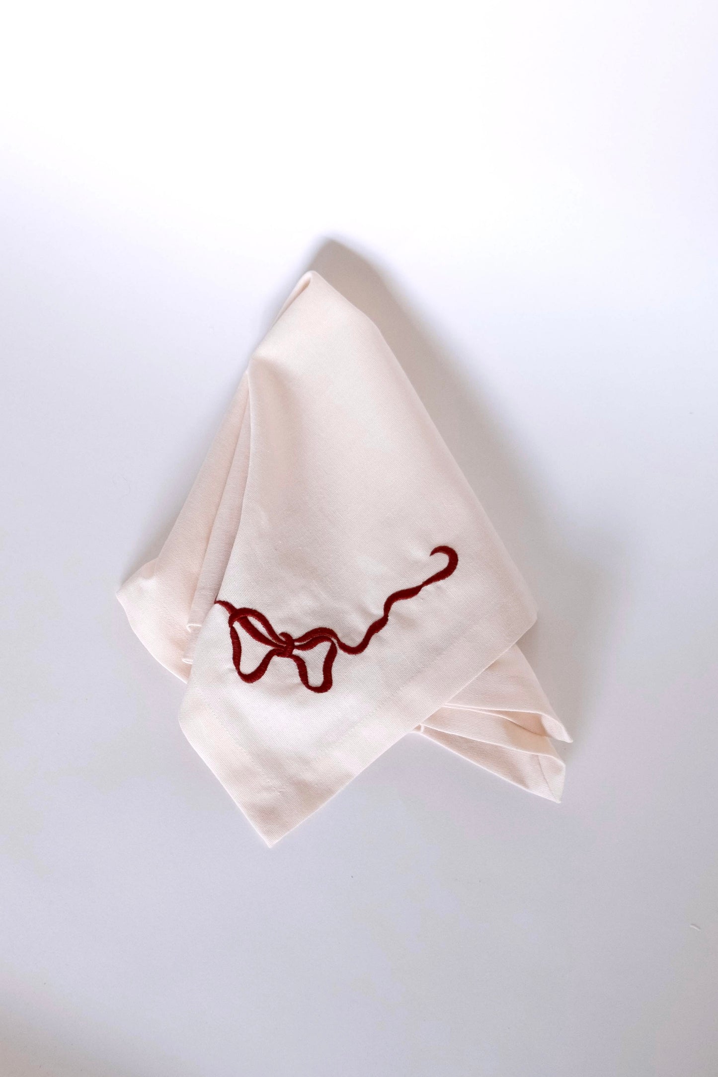 Bow Napkin - Maroon