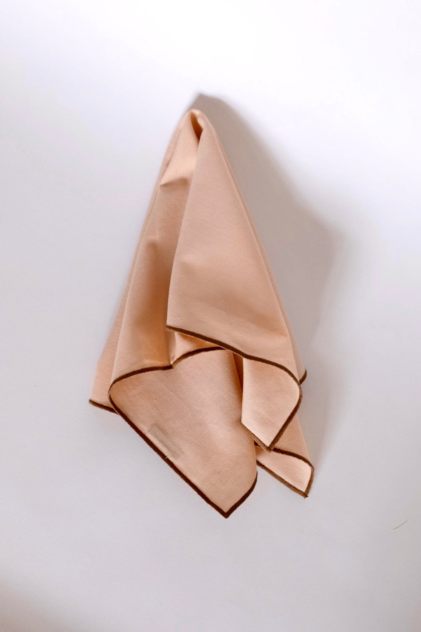 Line Placemat - Blush/Golden Piping