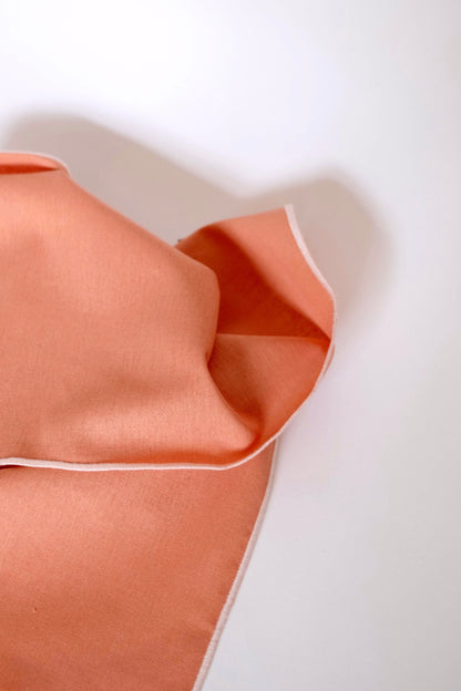 Line Napkin - Peach/Baby Pink Piping