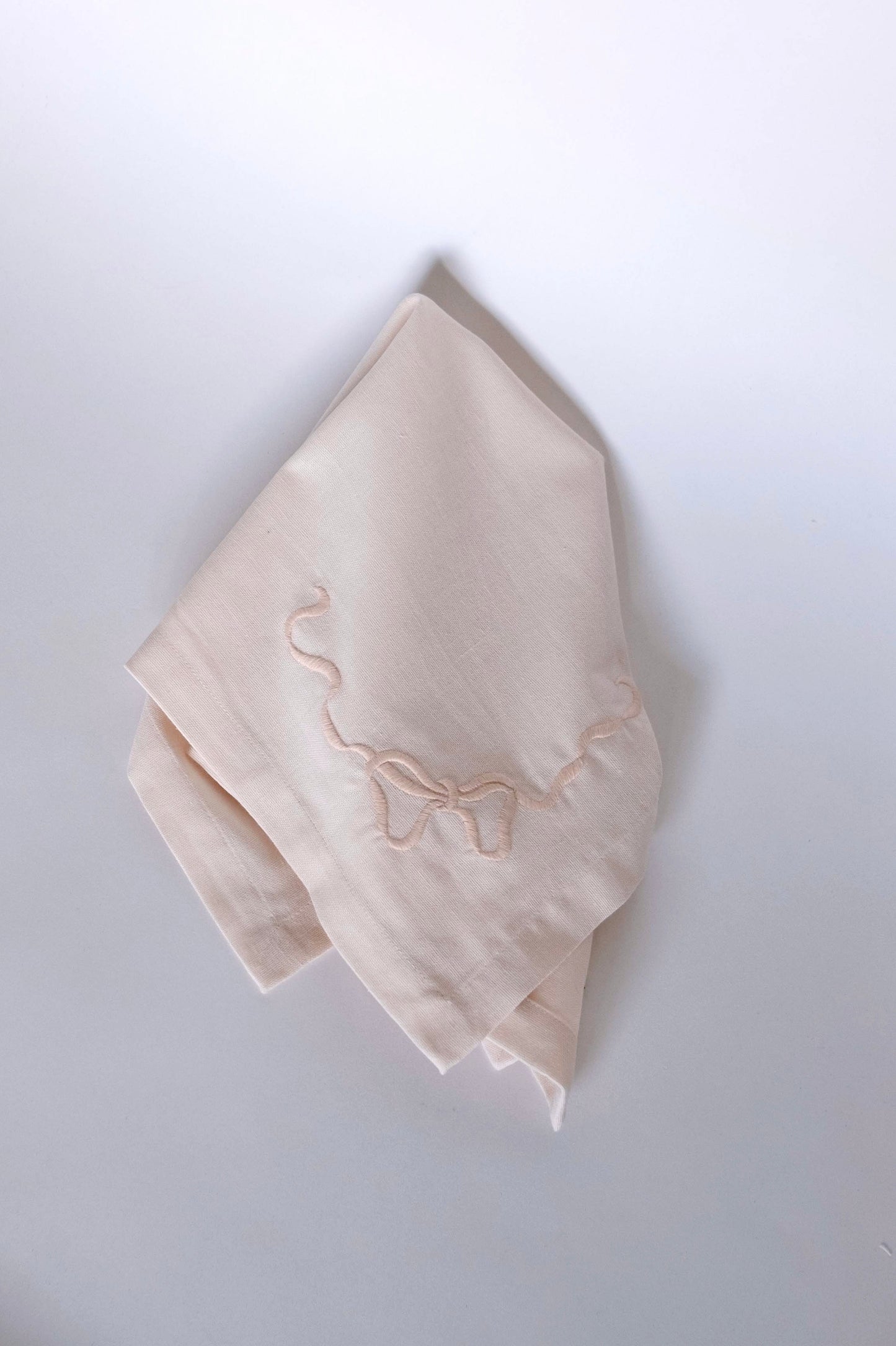 Bow Napkin - Soft Pink